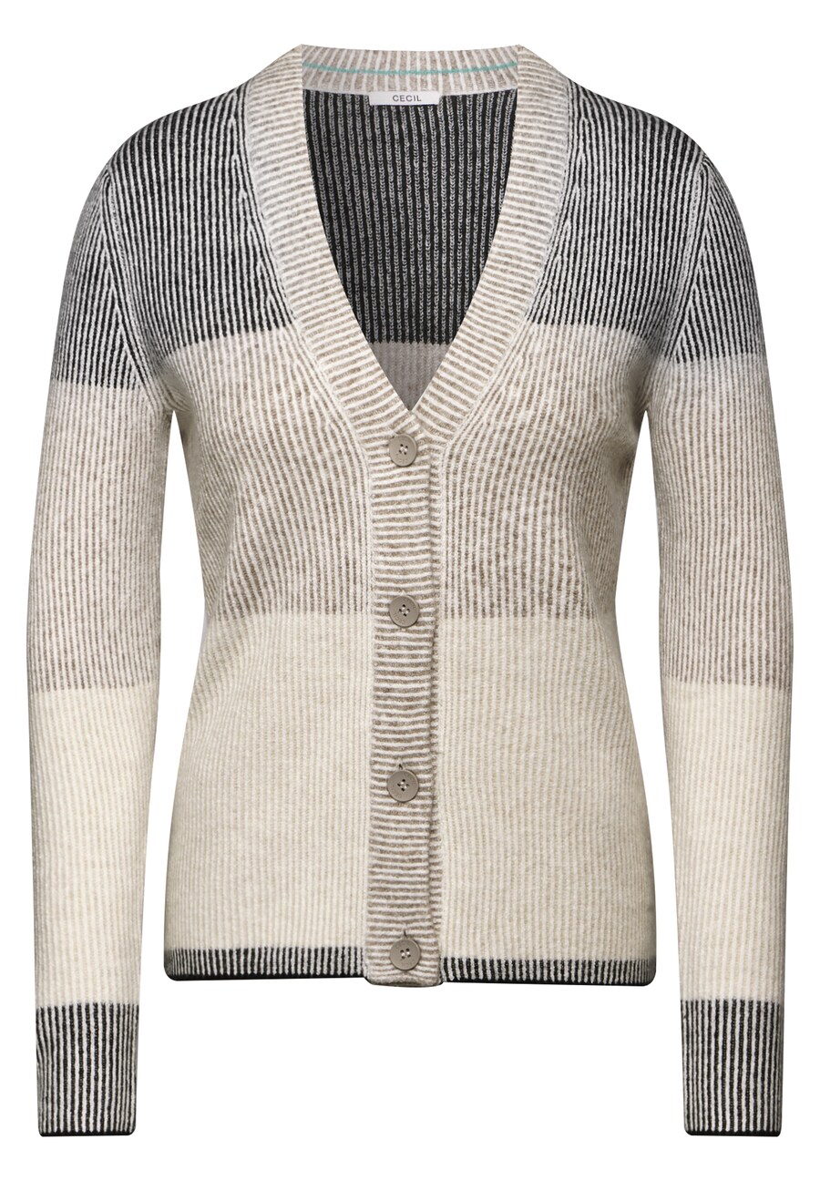 

Вязаный кардиган CECIL, цвет Beige/Cream/Dark beige