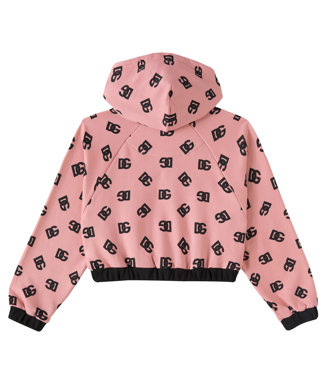 Толстовка с капюшоном DG из хлопка Dolce&Gabbana Kids, Dg Nero Fosa — фото 4