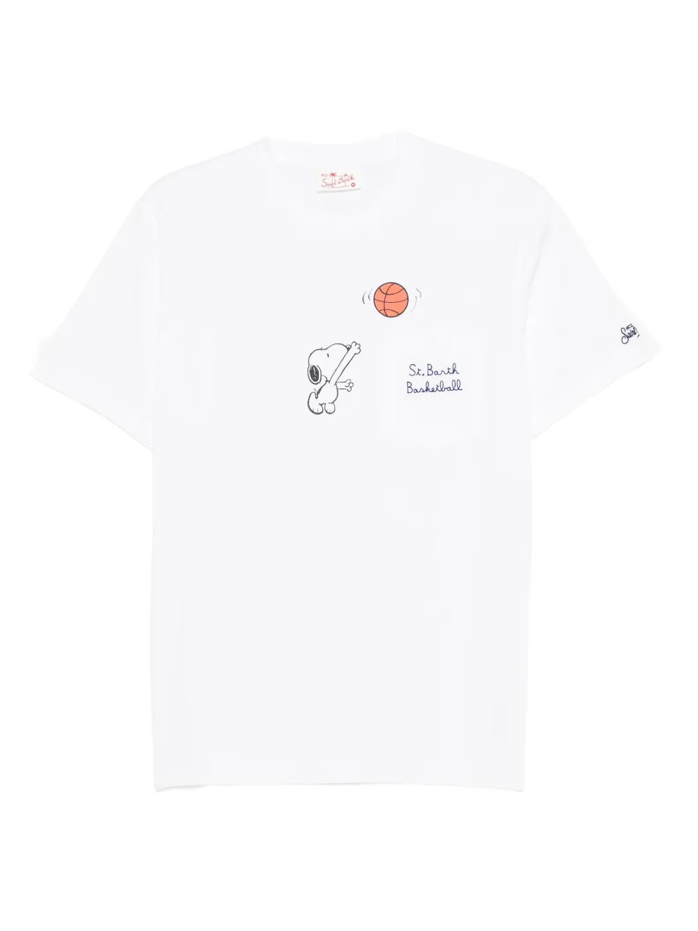 

Футболка с принтом Snoopy из коллаборации с Peanuts MC2 SAINT BARTH, белый