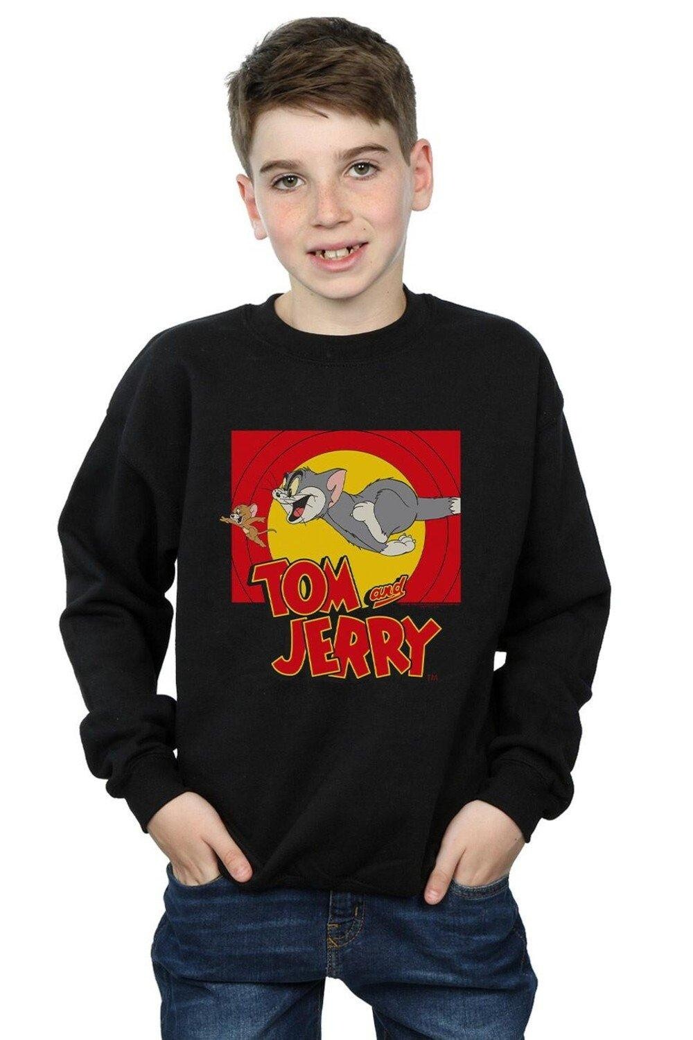 

Толстовка «Сцена погони» Tom & Jerry, черный