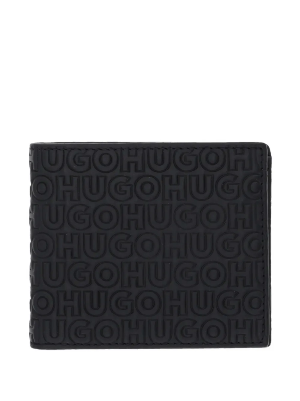 

Кошелек с тиснением логотипа Hugo, черный