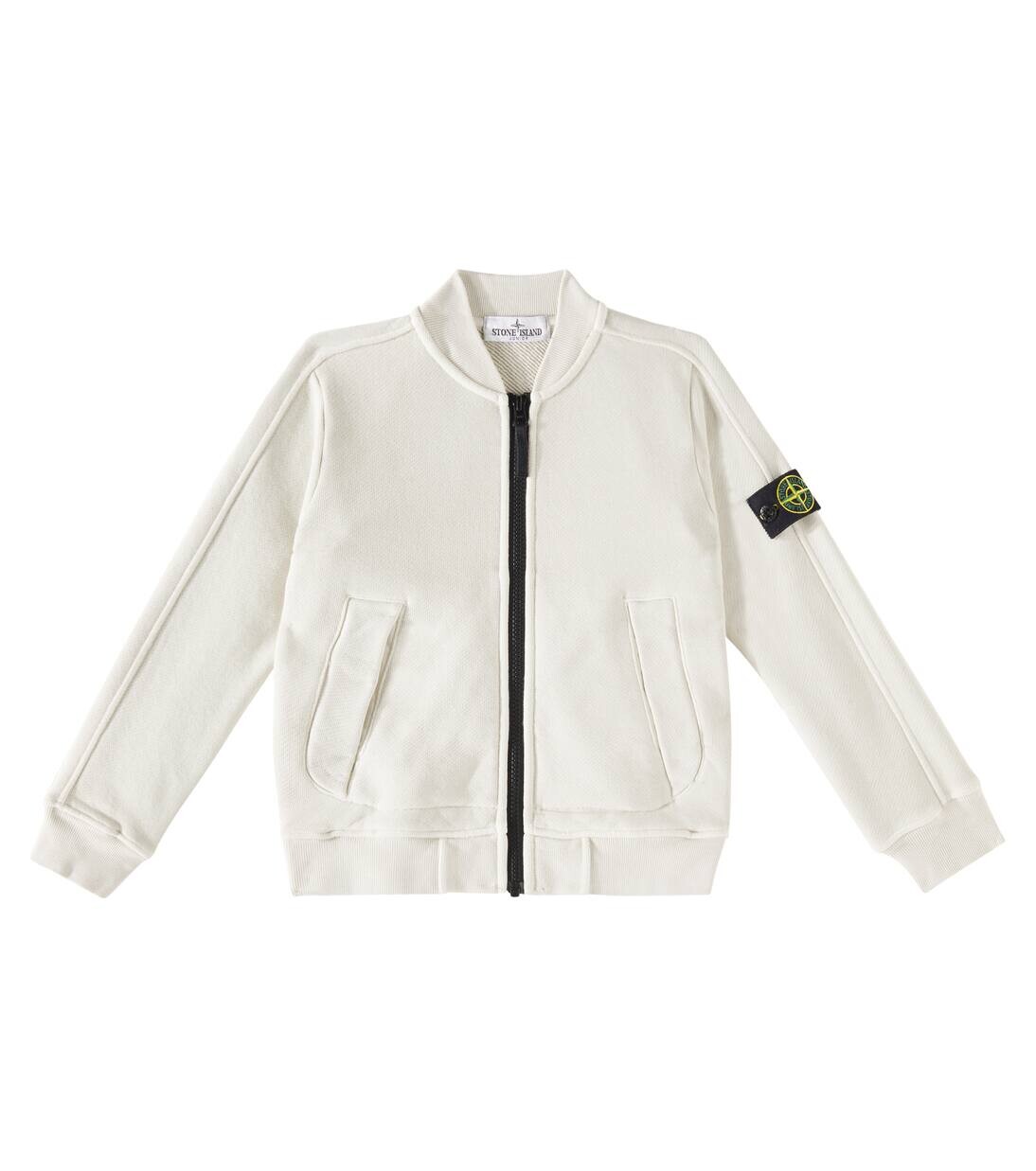 

Куртка-бомбер Compass из хлопка Stone Island Junior, цвет plaster