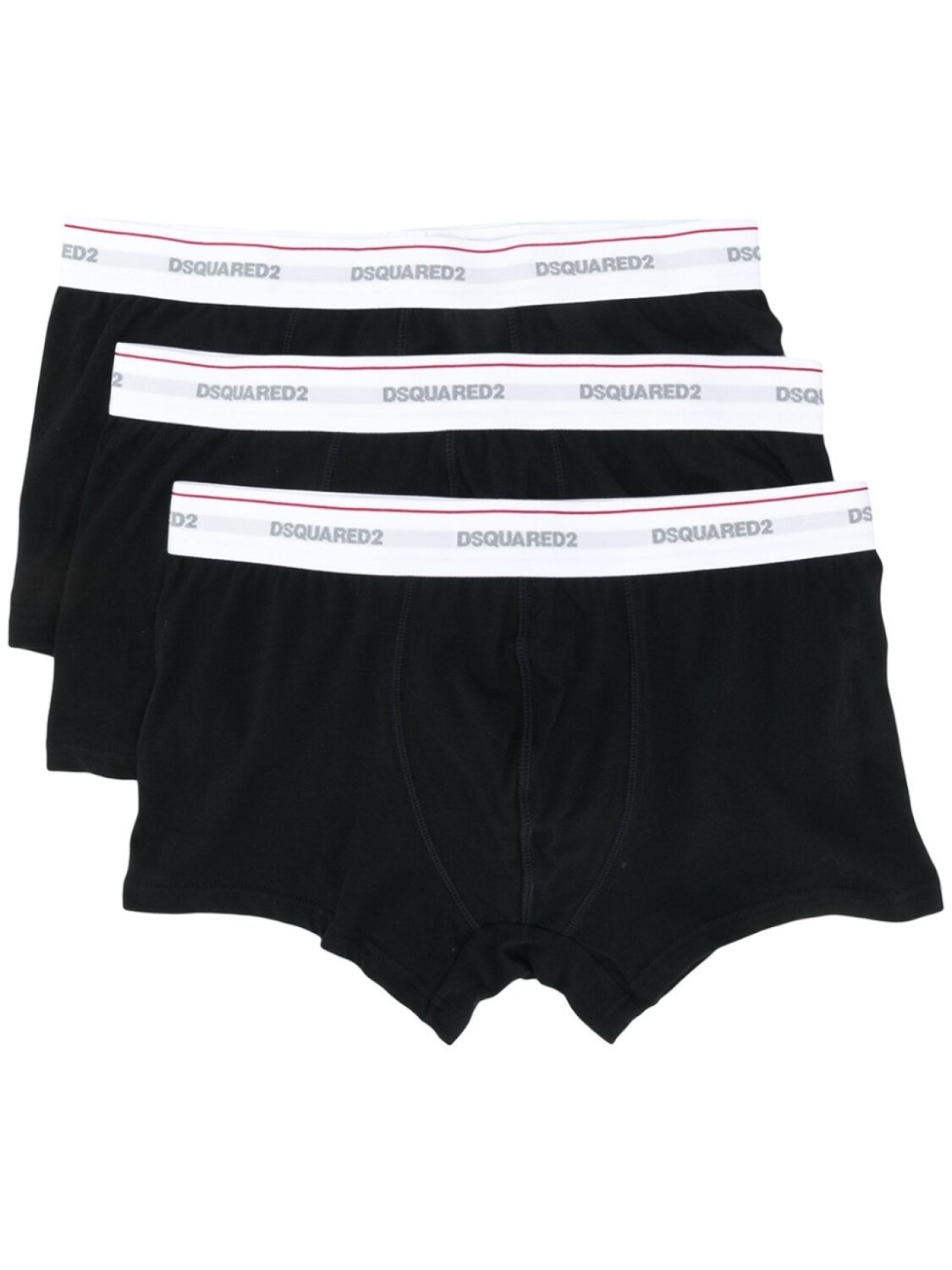 

DSQUARED2 комплект из трех боксеров с логотипом, черный