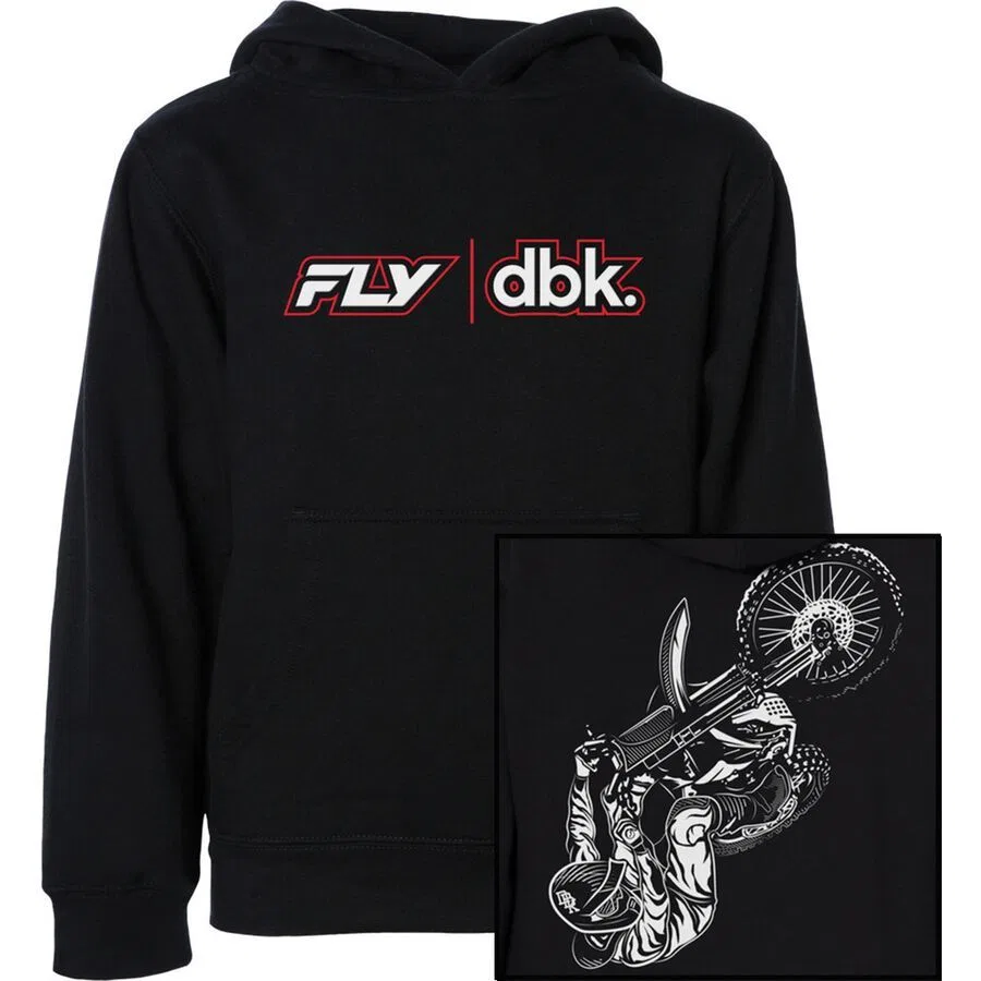 Детская толстовка dbk wheelie Fly Racing, Black