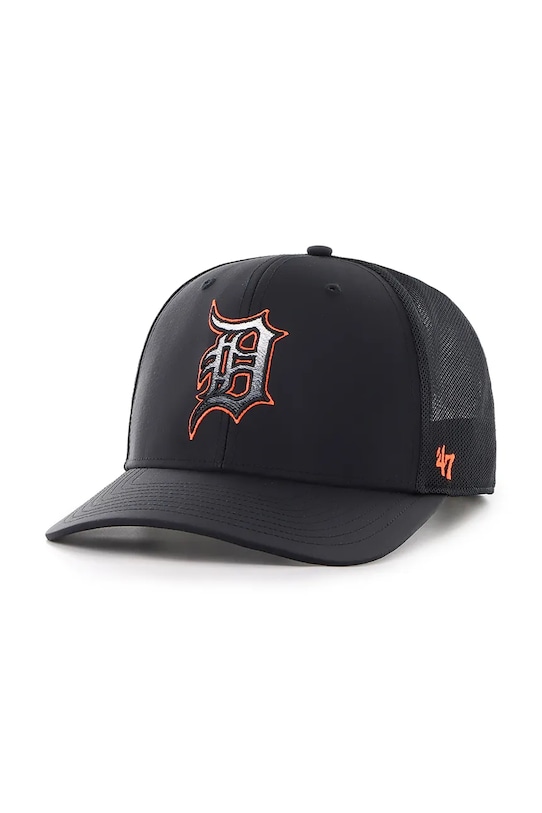 

Бейсболка с козырьком хлопковая MLB Detroit Tigers 47 Brand, черный