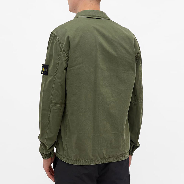 Куртка мужская зеленая Stone Island, зеленый — фото 4