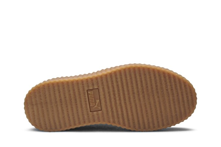 Кроссовки Puma Fenty x Wmns Suede Creeper 'Green Bordeaux', зеленый — фото 4