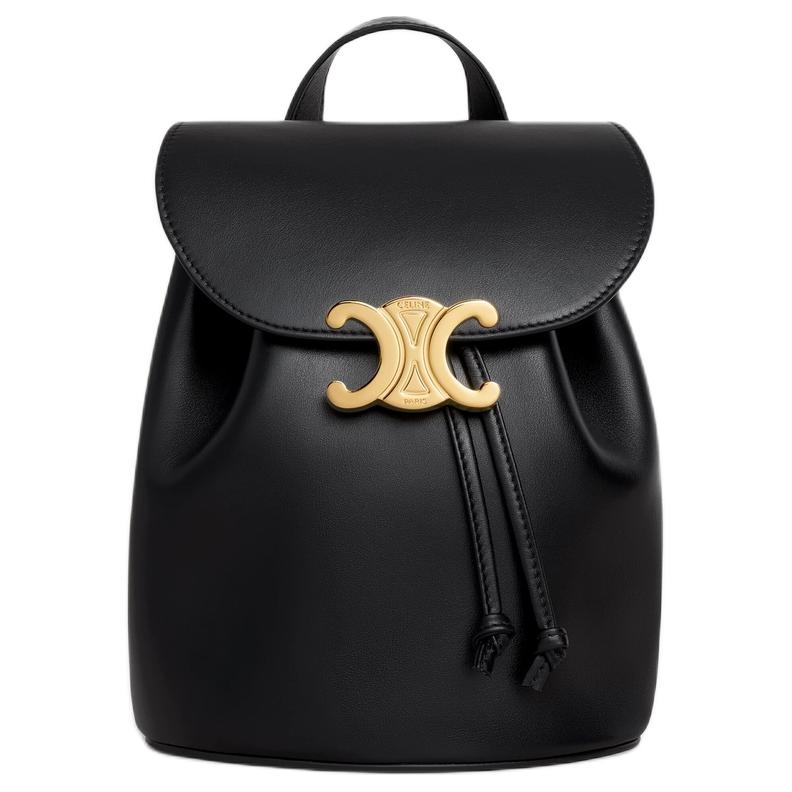 

Celine Женский рюкзак Bonnie из гладкой коровьей кожи, черный