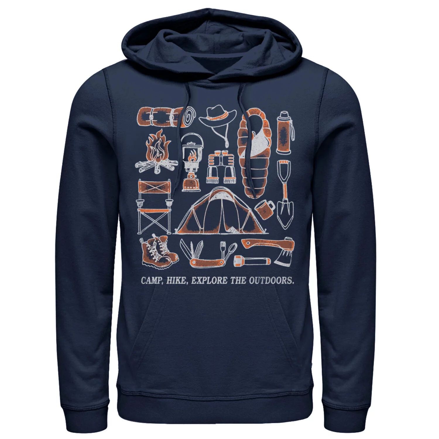 

Мужская толстовка с капюшоном Fifth Sun Camping Exploration Gear Licensed Character