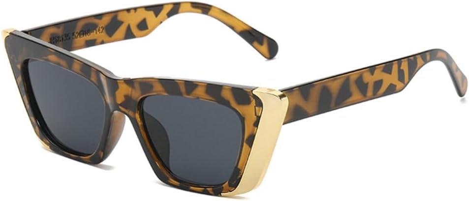 

Солнцезащитные очки «кошачий глаз» в тонкой оправе для женщин и мужчин. Классические элегантные солнцезащитные очки в винтажном стиле для мужчин и женщин TYUVIVO, Leopard