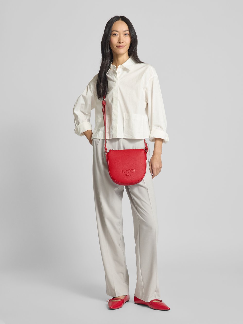 

Сумочка с этикеткой, модель «lettera 1.0 stella» JOOP! Jeans, красный