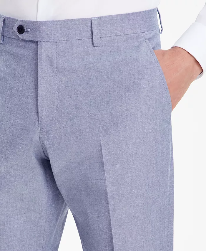 Мужские брюки Modern-Fit TH Flex Stretch Chambray для костюма Tommy Hilfiger, синий — фото 4