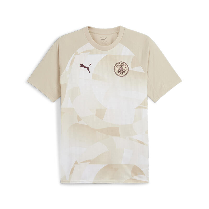 

Предматчевая футболка Manchester City PUMA Granola Aubergine Beige Purple