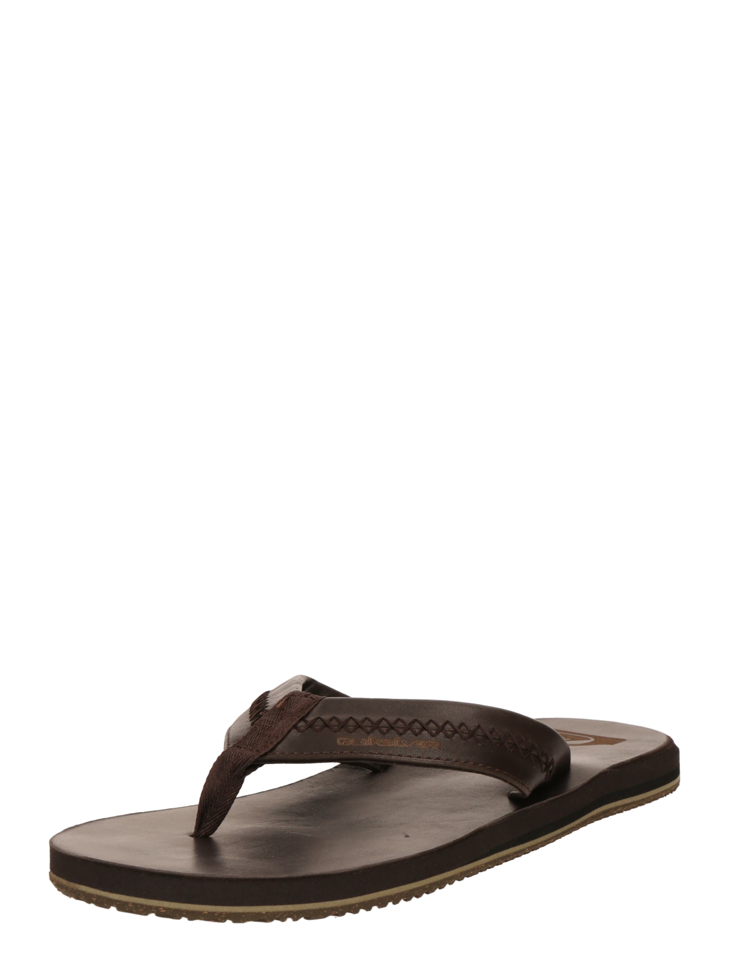 

QUIKSILVER Сандалии T-Bar 'Carver Natural II' в темно-коричневом цвете