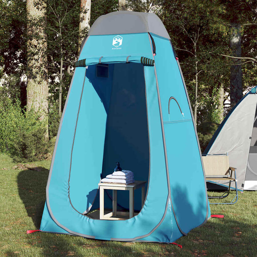 

Водонепроницаемая складная палатка Vidaxl Pop-Up Privacy Tent синего цвета