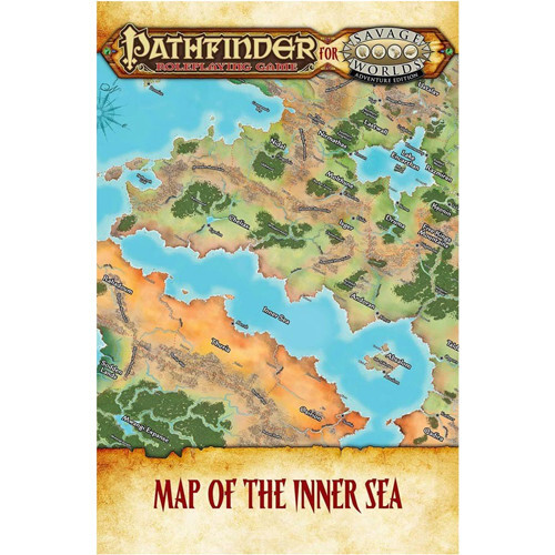 

Ролевая игра Studio 2 Publishing Pathfinder for Savage Worlds RPG: Inner Sea Poster Map