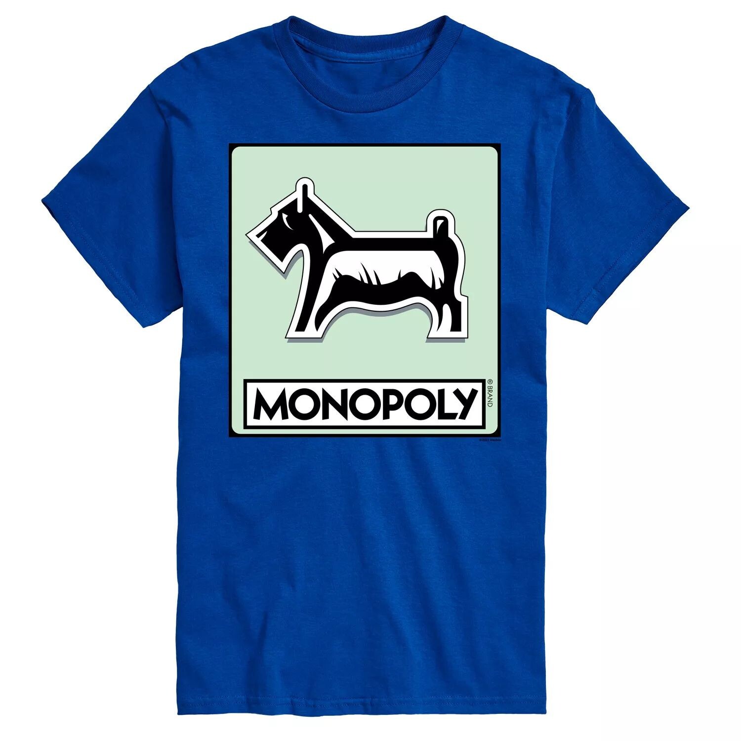 

Футболка с жетоном собаки Big & Tall Monopoly Licensed Character, синий