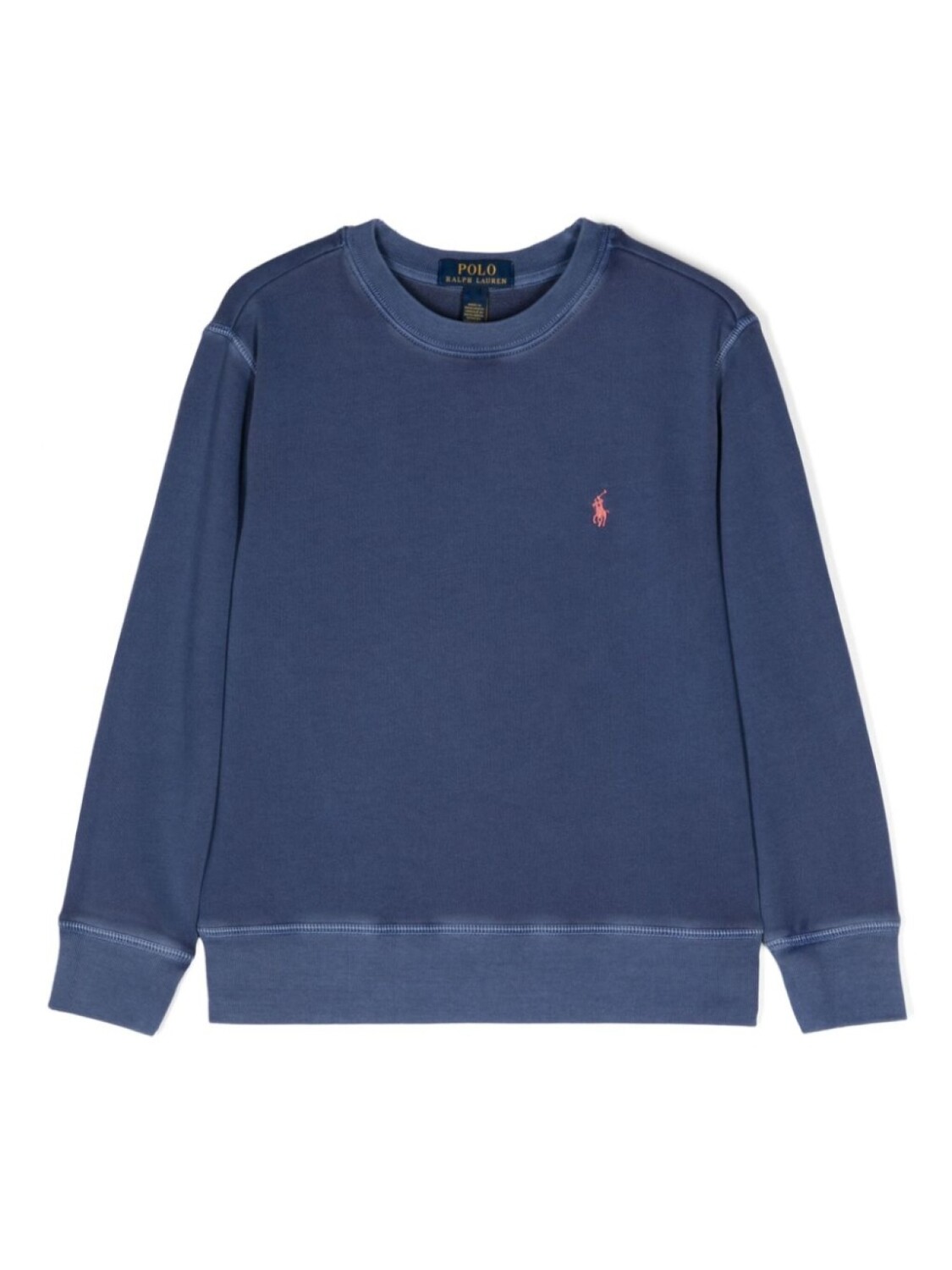 

Ralph Lauren Kids толстовка с круглым вырезом и вышивкой Polo Pony, синий