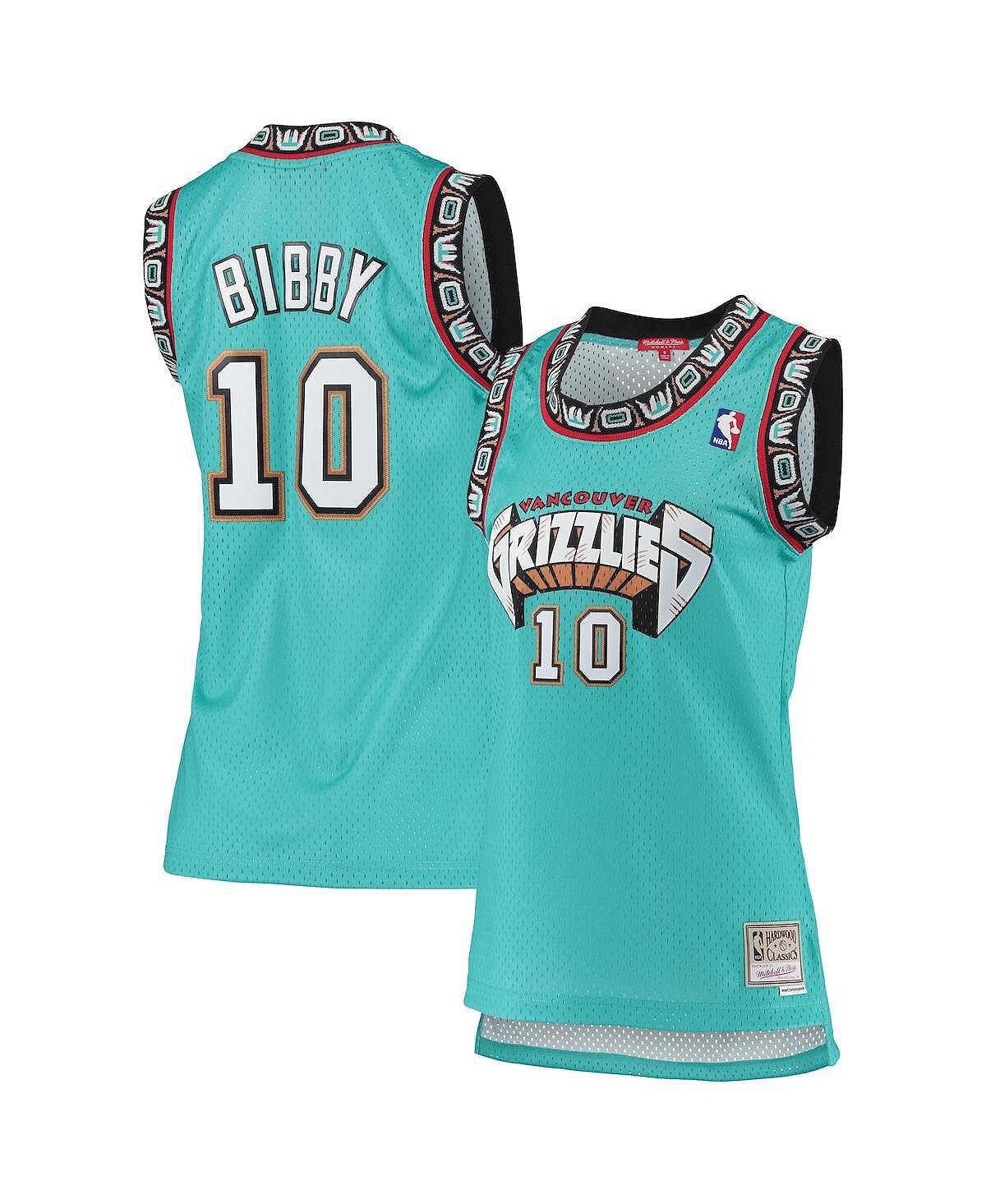 

Женская майка Mike Bibby Turquoise Vancouver Grizzlies 1998-99 Hardwood Classics Swingman Mitchell & Ness