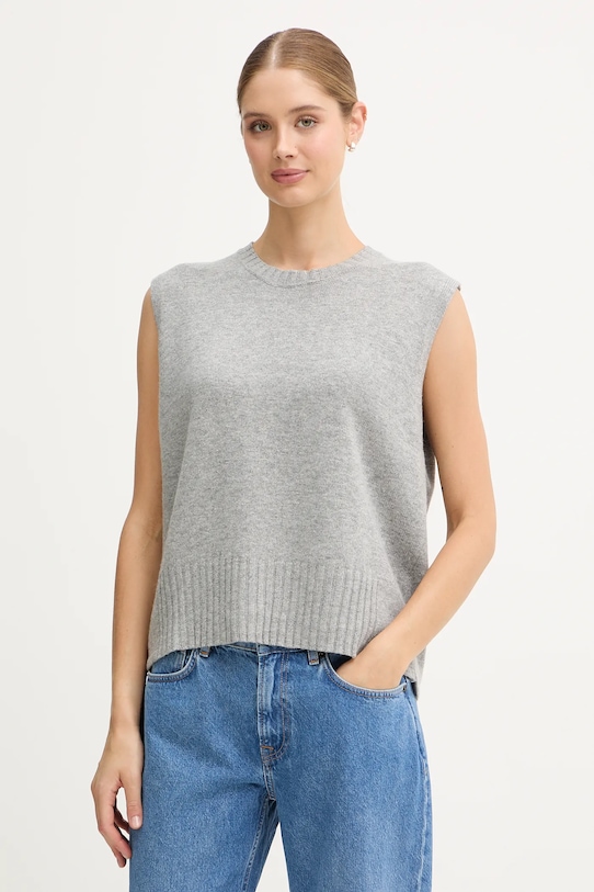 

Жилет из смесовой шерсти United Colors Of Benetton, серый