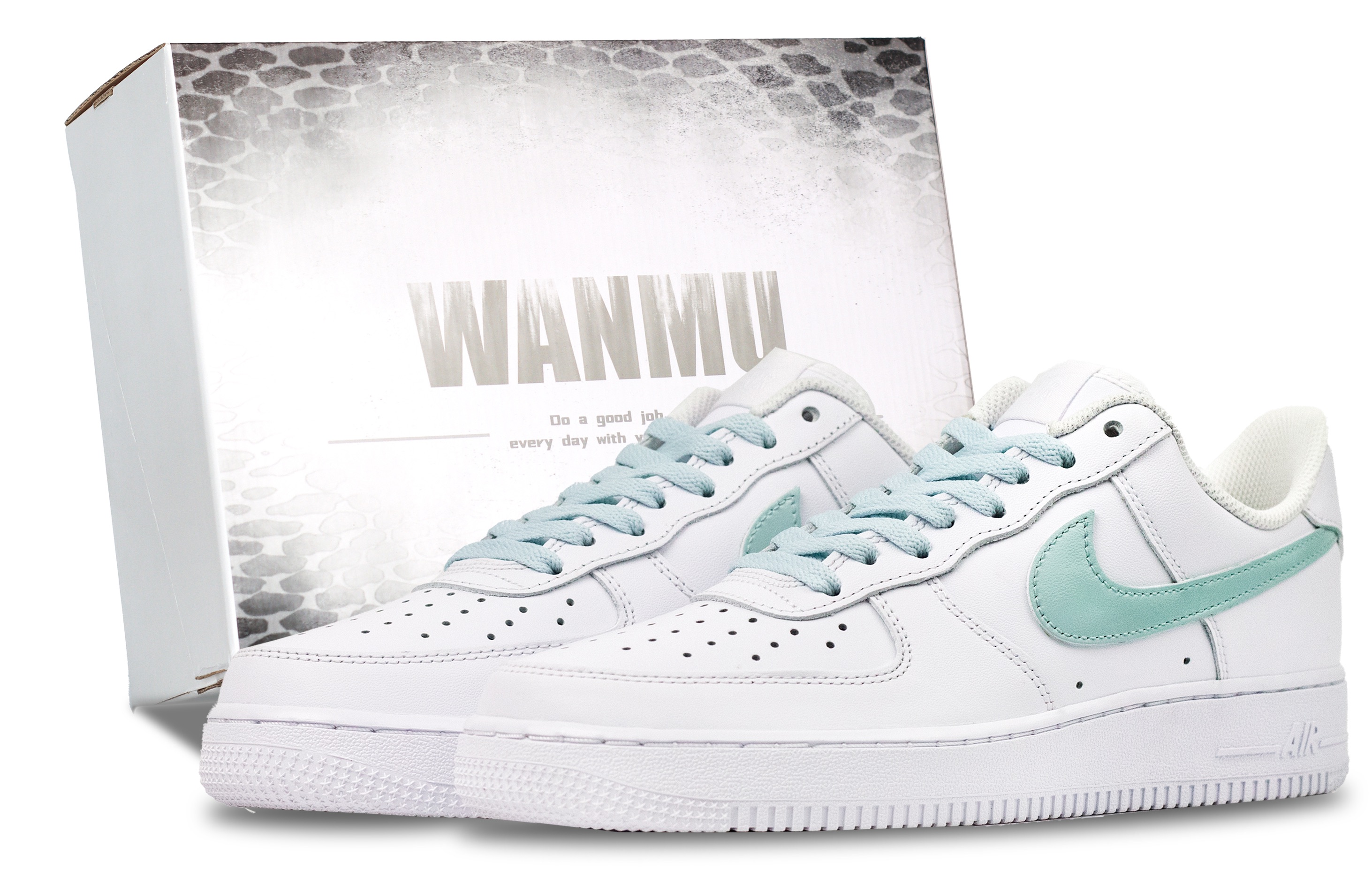 

Nike Кроссовки для скейтбординга Air Force 1, раннее лето, Feng Yin, противоскользящие, износостойкие, низкие, мужские, белые, зеленые