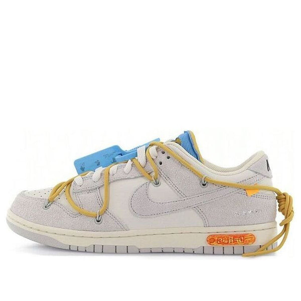 

Кроссовки x off white dunk low Nike, серый