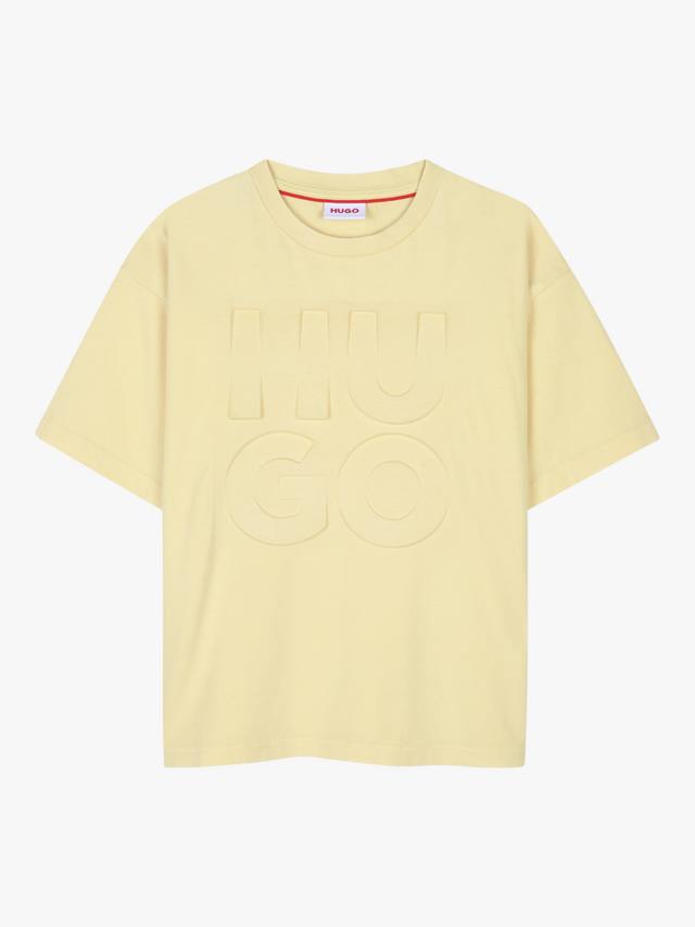 

Футболка HUGO Kids' с логотипом HUGO BOSS, Straw Yellow