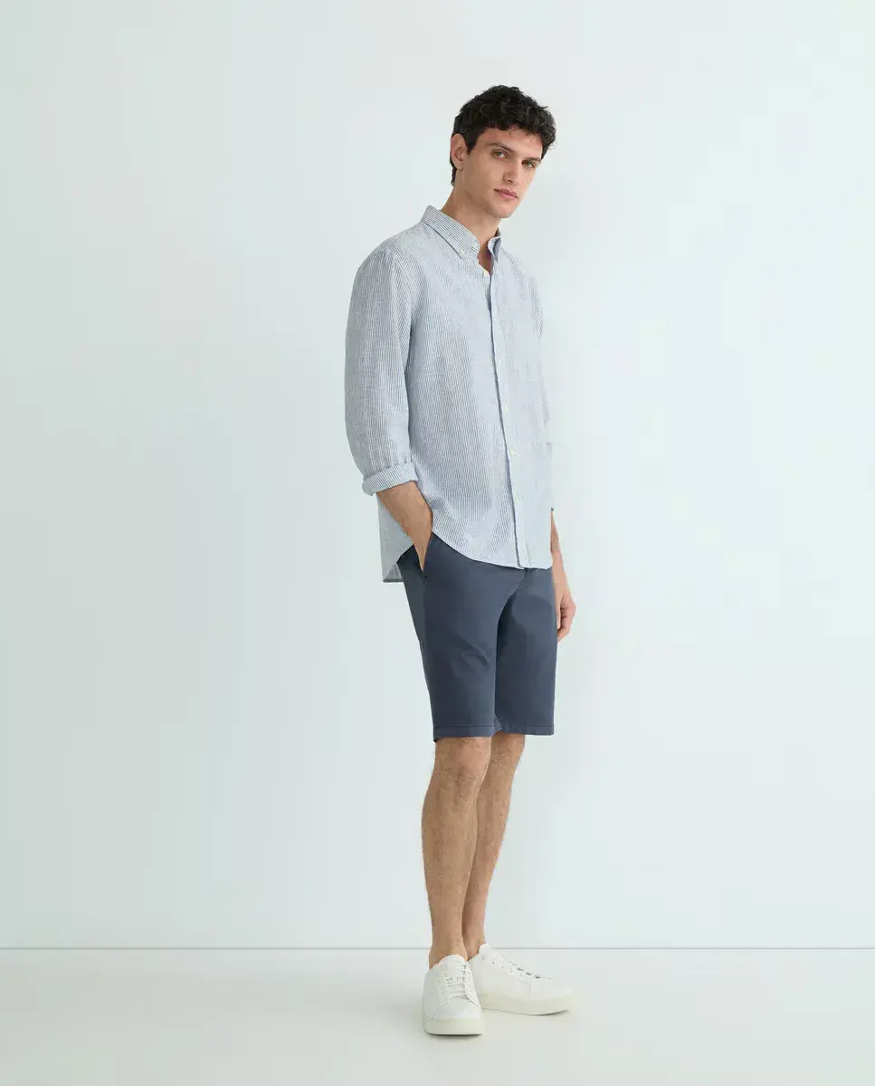 

Бермуды мужские хлопковые и легкие Garmend Dyed Roy Robson, синий