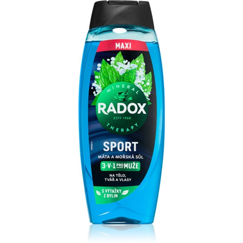 

Гель для душа Radox Mineral Therapy для мужчин maxi Мята и морская соль 450 мл