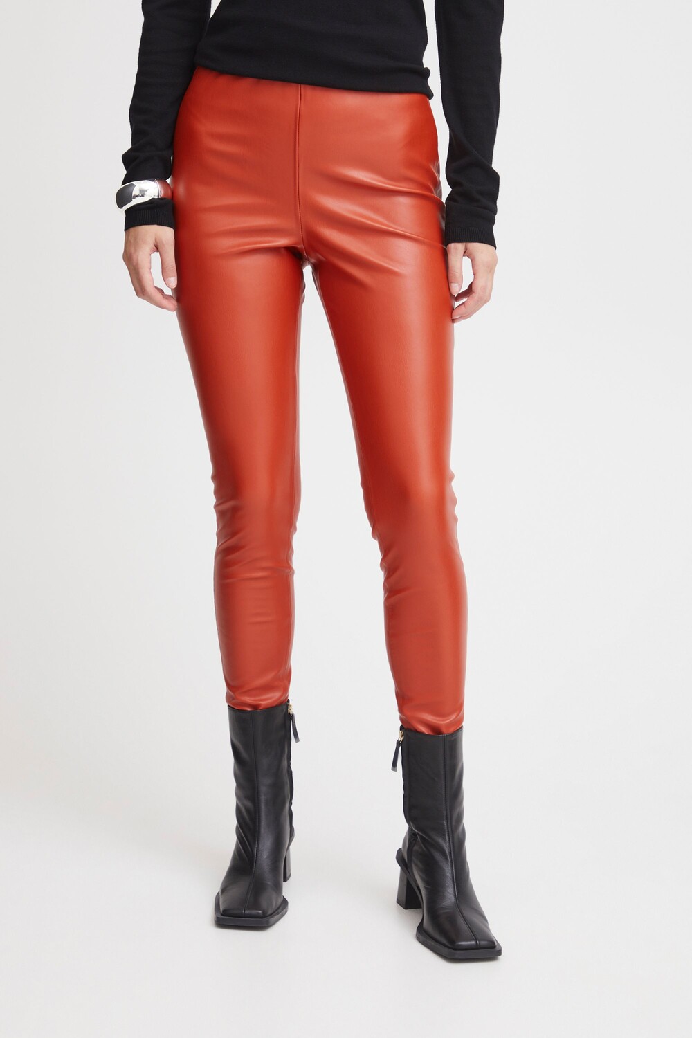 

Брюки ICHI Lederimitathose IHCOMANO LE2 20116754, коричневый