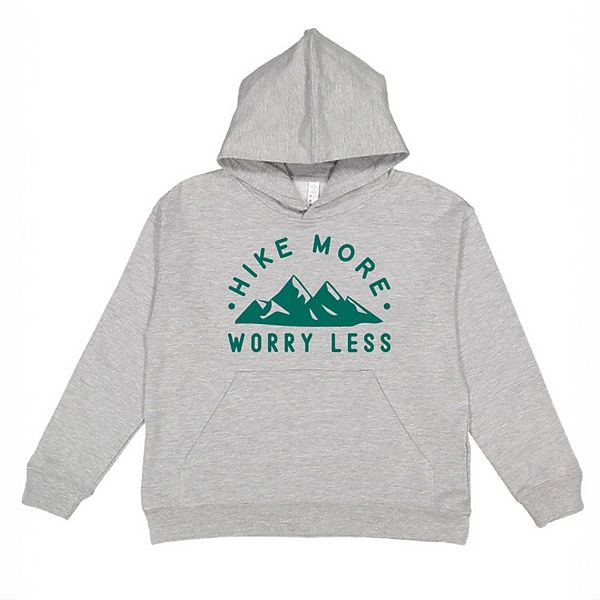 

Толстовка Hike more worry less mountain youth The Juniper Shop, Heather Grey