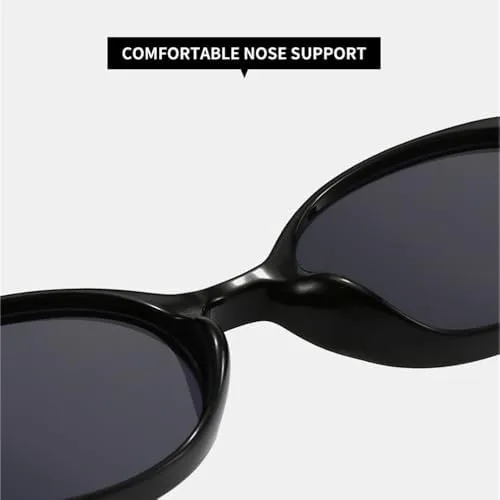 

Солнцезащитные очки в стиле ретро, ​​маленькие овальные, для женщин, модные, с защитой от УФ-излучения UV400, для мужчин, панк, чайно-зеленые MTZJH, One Color