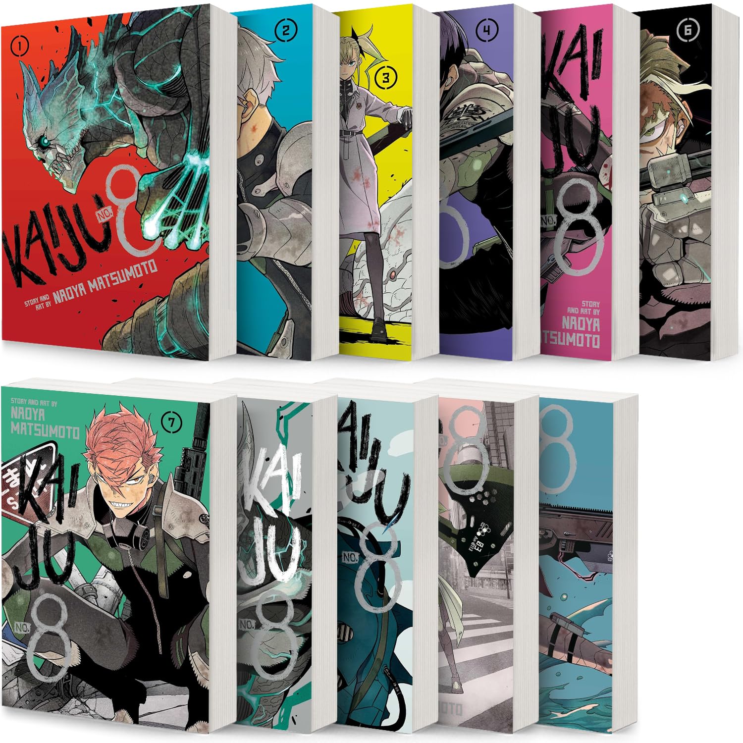 

Kaiju No. 8, Vol. 1-11, 11 Books Set, by Naoya Matsumoto (Viz Media)