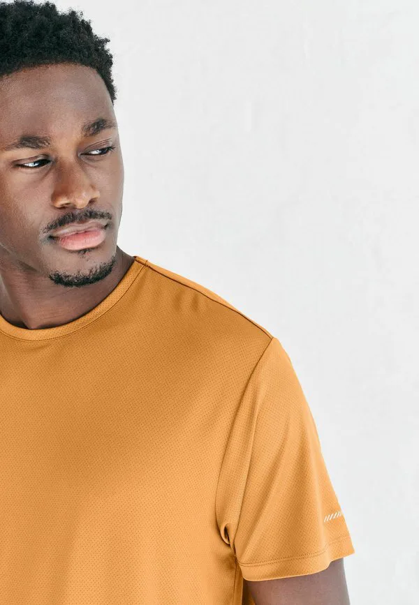 Спортивная базовая футболка стандартного кроя Next, Ochre Yellow — фото 3