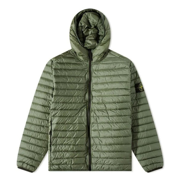 

Куртка lightweight hooded down jacket 'green' Stone Island, зеленый