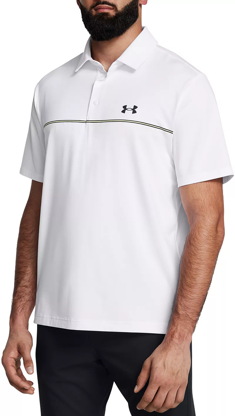 

Мужское поло для гольфа Under Armour Playoff 3.0, цвет White Stripe