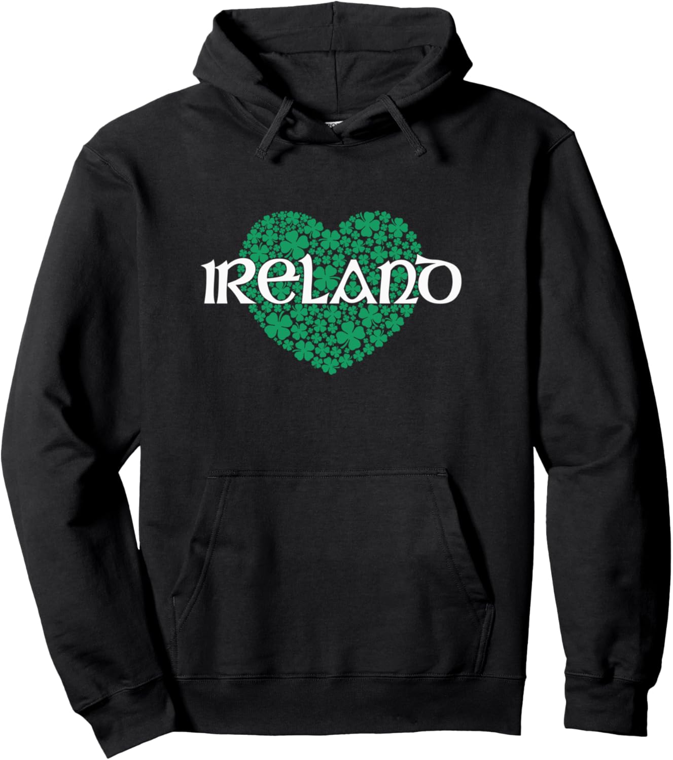 

Худи с изображением сердца и клевера Ирландии Utopia Sport Ireland Shop, черный