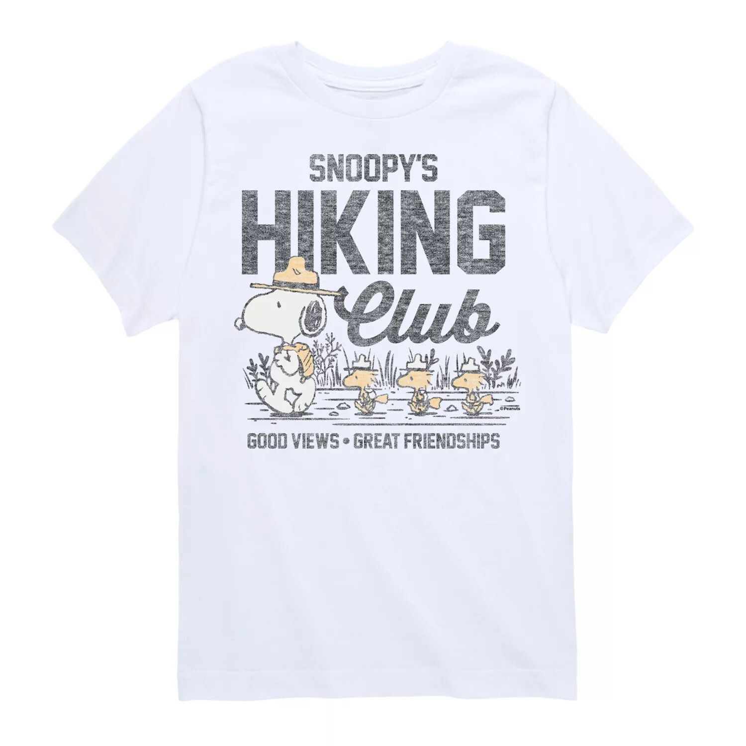 

Футболка с рисунком Snoopys Hiking Club для мальчиков 8–20 лет Licensed Character, белый