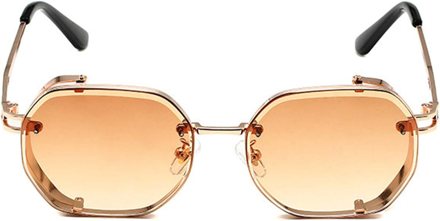 

Солнцезащитные очки Helena в маленькой оправе, винтажные, неправильной квадратной формы, для женщин и мужчин, роскошные, металлические, популярные в стиле панк, черные, C2