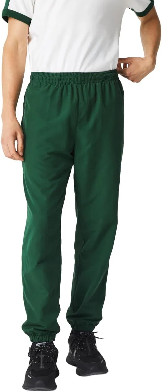 Брюки Lacoste мужские спортивные, стандартный крой, водоотталкивающая тафта, черный — фото 2