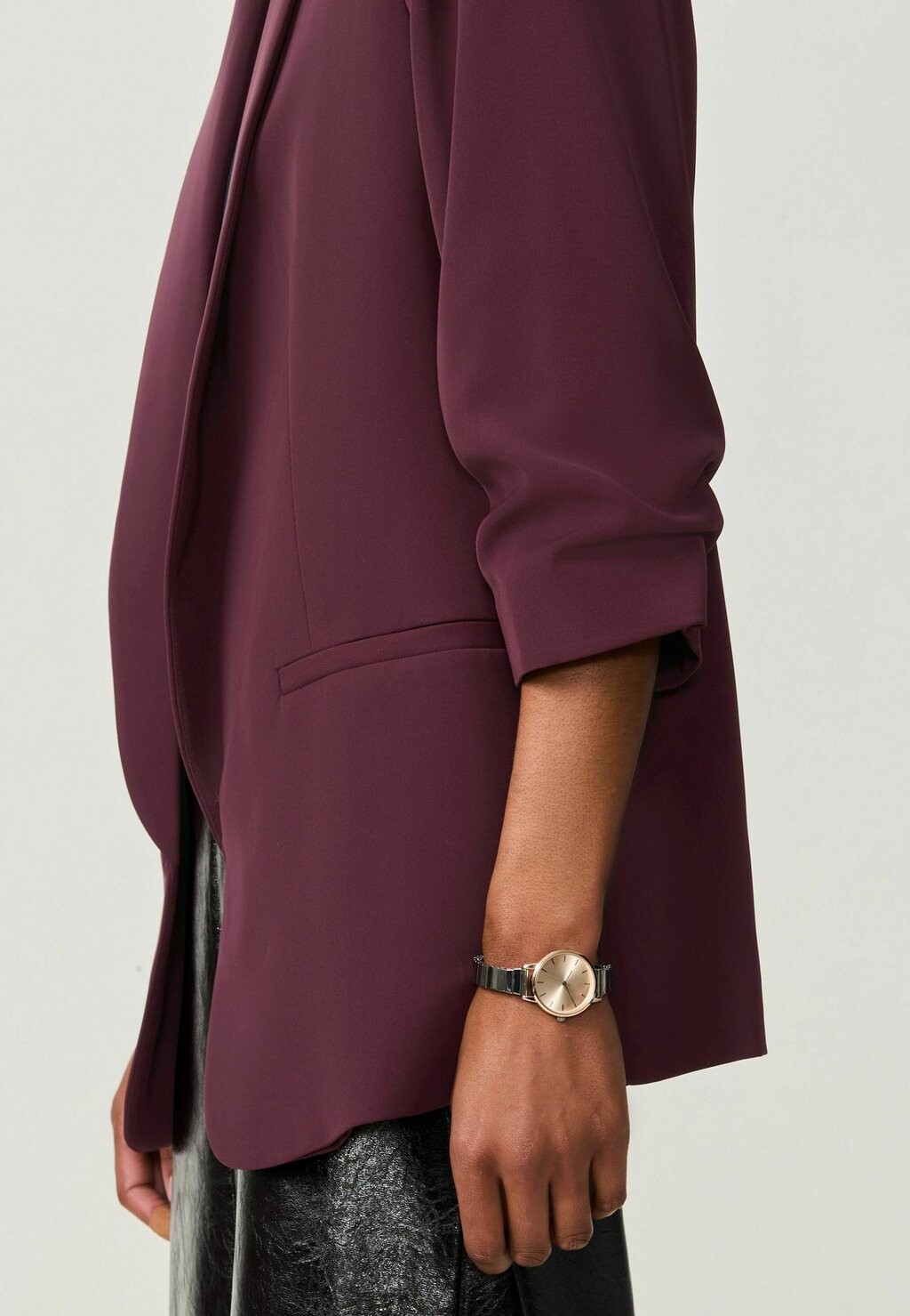 

Короткое пальто RELAXED RUCHED SLEEVE TALL Next, фиолетовый