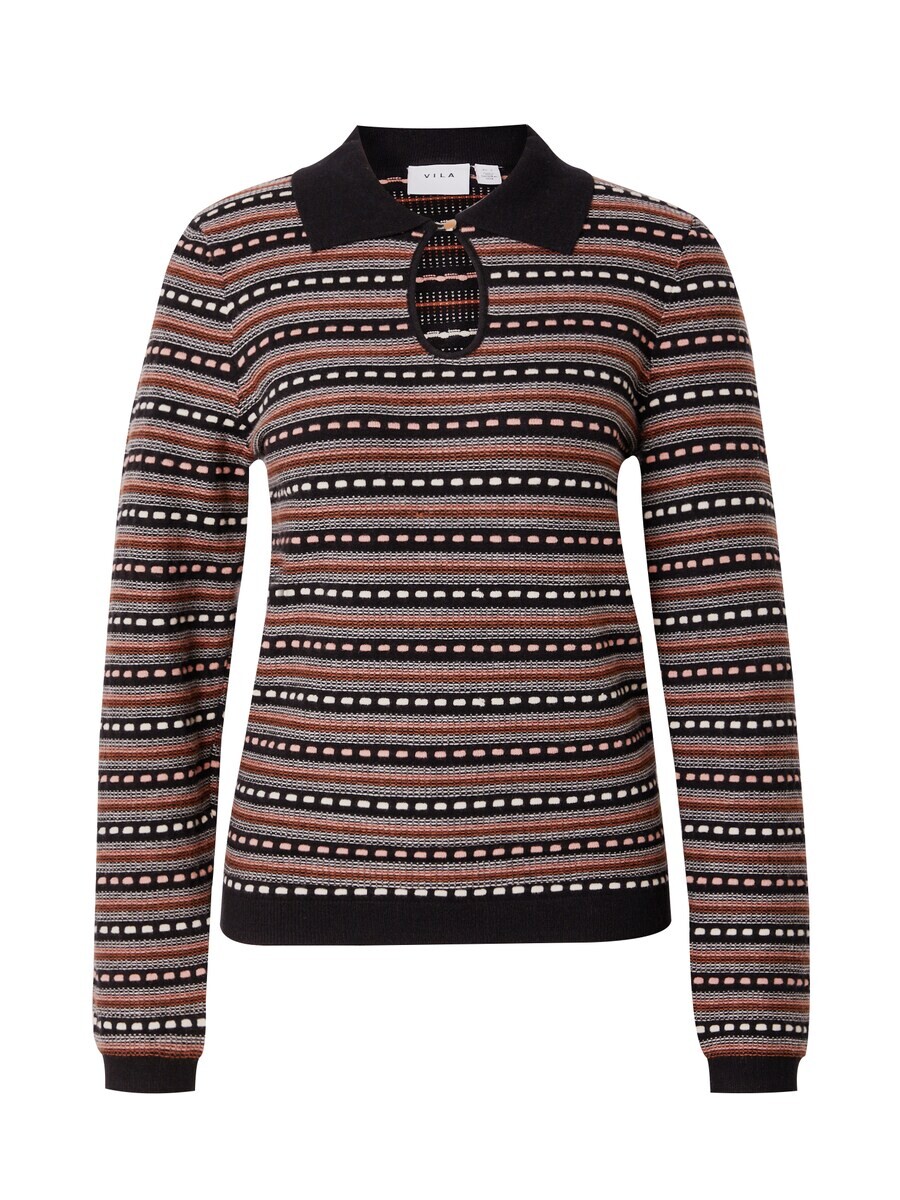 

Тонкий вязаный свитер VILA Sweater DIVANA, черный