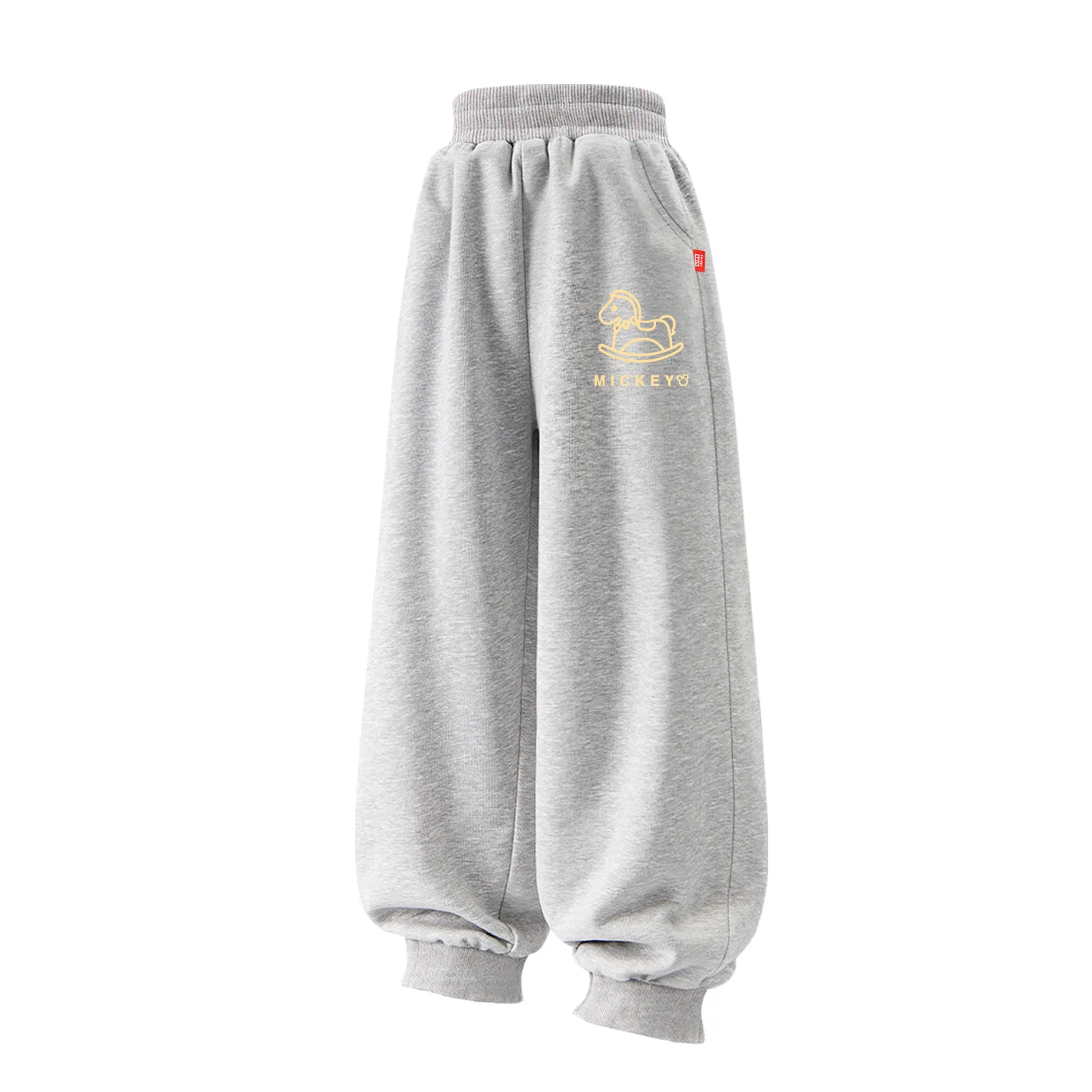Детские вязаные спортивные штаны Disney, [Thickened and Fleece-Lined]Di Pony K Gray