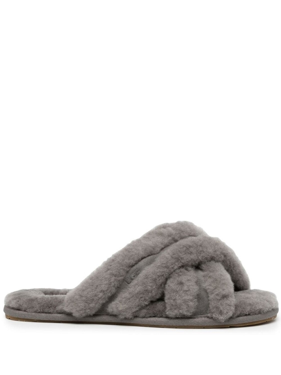 

UGG шлепанцы Scuffita с мехом, серый