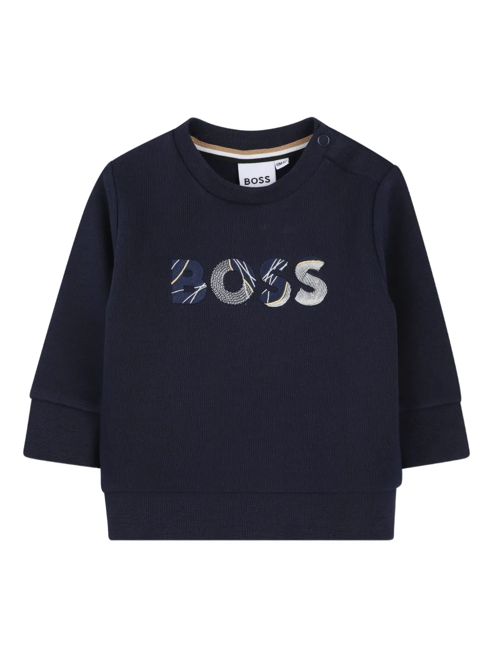 

Толстовка с логотипом BOSS Kidswear, синий