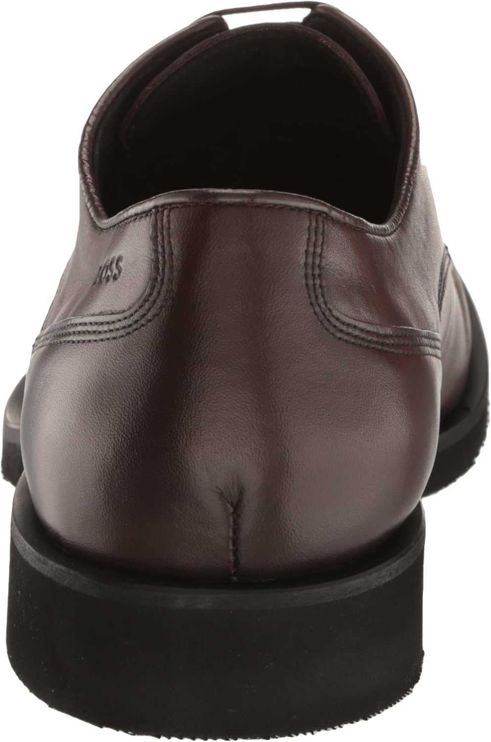 BOSS Мужские гладкие кожаные дерби туфли оксфорд, Deep Brown — фото 3