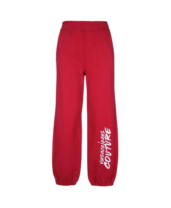 

Спортивные брюки из хлопка с принтом Versace Jeans Couture, красный