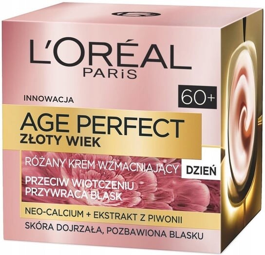 

Дневной крем для укрепления розы, 50 мл L'oreal Paris, Age Perfect 60+ Golden Age, L'oréal Paris