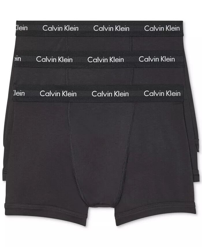 

Комплект из 3 мужских трусов-боксеров из эластичного хлопка Calvin Klein, черный