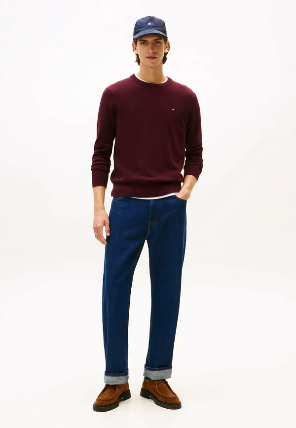 Джемпер с круглым вырезом из кашемира pima org ctn Tommy Hilfiger, Deep Burgundy — фото 2